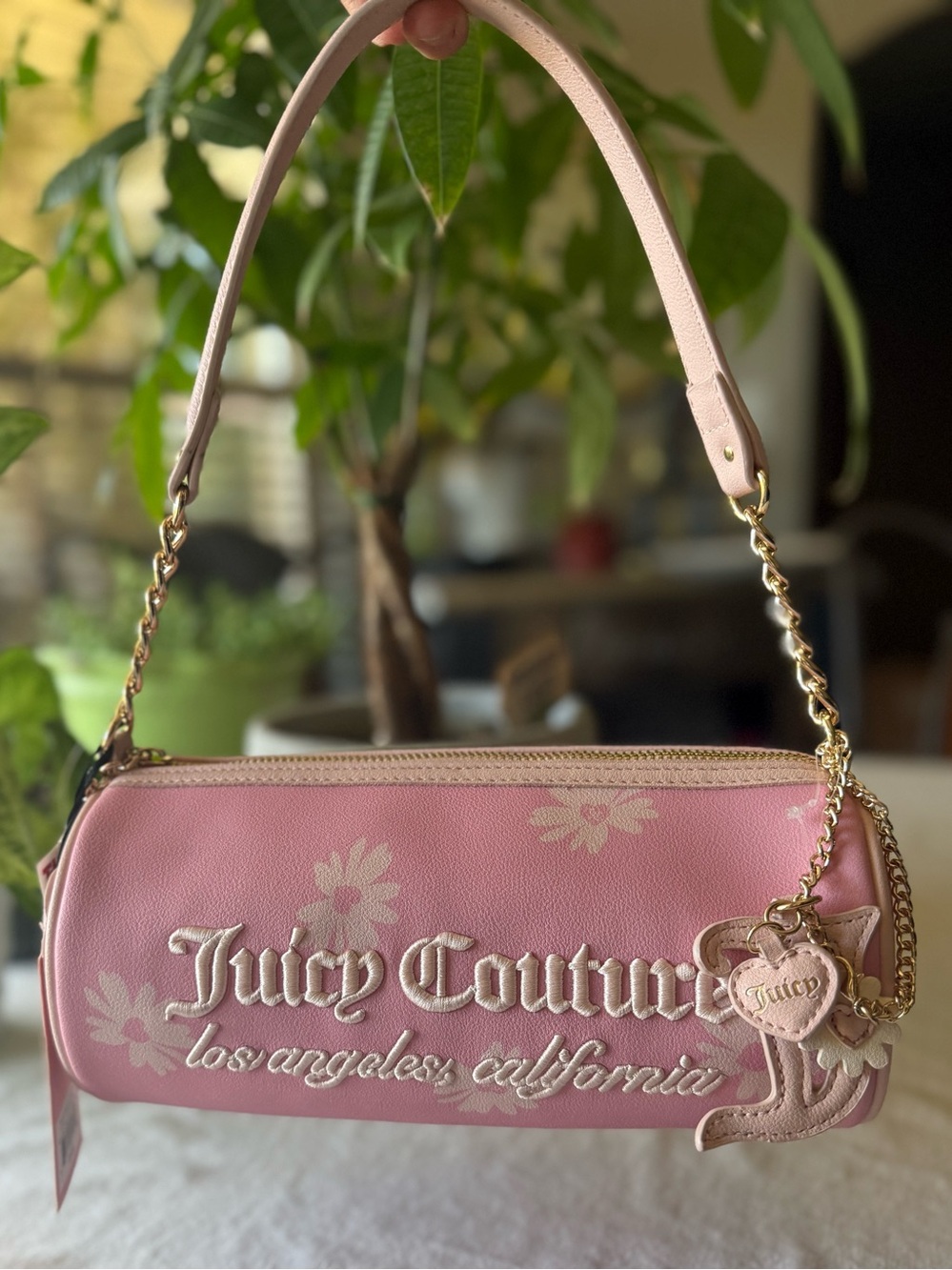 Daisy For Juicy Couture Barrel Bag Purse Pink Flamingo Los Angeles California
